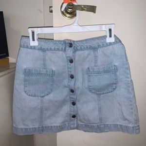 Light Blue Denim Skirt